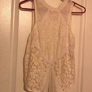 a lace top